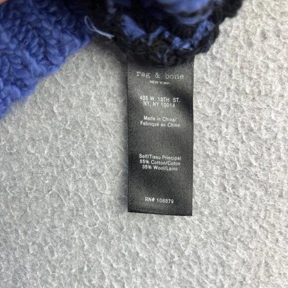 Rag & Bone Sweater Womens XS Textured Patchwork Knit Pullover Wool Blend - Picture 11 of 11